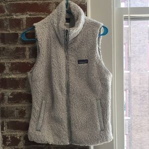 Patagonia women’s zipup white vest